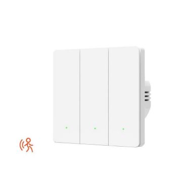 Tuya ZigBee Smart Switch: 3-Gang, Radar Sensor, No Capacitor - 1