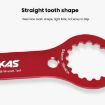 DECKAS DW-018 Aluminum Multi-Function BB Center Wrench (Red) - 5