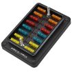 12-Way Fuse Box with LED Indicator & Sticker (ZH-1704B2) - 2