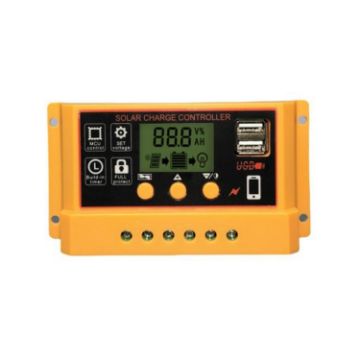 12V/24V 20A Solar Charge Controller with LCD Display - 1
