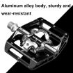 RACEWORK M215 Bicycle Titanium-color Aluminum SPD Clipless Pedal - 4