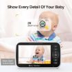 5" LCD Baby Monitor with Night Vision - EU Plug - 3