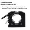 Adjustable Rubber Clamp: 2 Red & 2 Black Car Quick-Fix Clips - 5