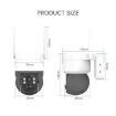 2MP HD IP66 Waterproof WiFi Solar Camera - T34 (White) - 3