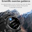E400 Smart Watch 1.39" HD Round Screen, ECG, Blood Sugar, Black Leather - 6