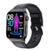 E500 1.83" HD Smart Watch ECG Monitoring & Blood Sugar, Black - 1