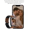E500 Smart Watch: 1.83" HD, ECG, Blood Sugar, Leather Strap (Brown) - 5