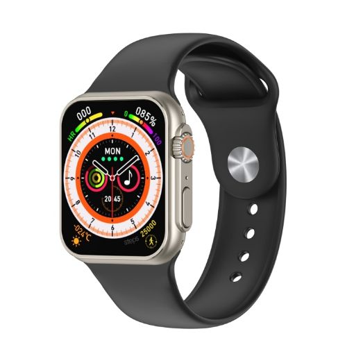 N8 Ultra 2.02" Smart Watch with Heart Rate & Blood Oxygen Monitor (Black) - 1