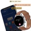 Ochstin 5HK8 Pro Round Screen Smart Watch, Black Leather Strap - 4