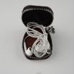 Dark Brown Leather Storage Bag for AirPods Universal Earphone - 4