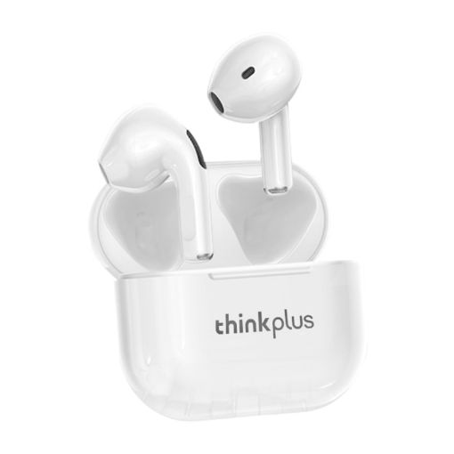 Lenovo LP40 TWS Bluetooth 5.1 Noise Reduction Earphones (White) - 1