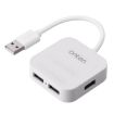 Onten OTN-5210 USB Portable HUB Docking Station - White - 1