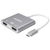 Onten OTN-9175B 4K USB-C to Dual HDMI Converter (White) - 1