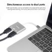 Onten OTN-9175B 4K USB-C to Dual HDMI Converter (White) - 4