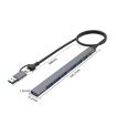 Onten OT-UCA9702 2-in-1 7-Port Portable Multifunctional HUB Station - 3