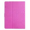 Rose Red Crocodile Texture Leather Case for 10-inch Tablets - 3