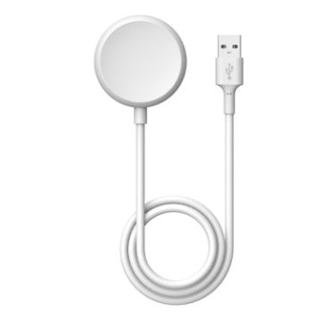 Google Pixel Watch Magnetic Charging Cable, 1m USB Port (White) - 1