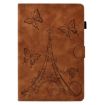 Samsung Galaxy Tab A8 10.5 2021 Leather Case, Tower Embossed, Brown - 2