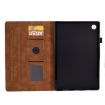 Samsung Galaxy Tab A8 10.5 2021 Leather Case, Tower Embossed, Brown - 4