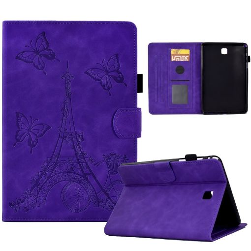 Samsung Galaxy Tab A 8.0 T350 Purple Embossed Leather Case - 1
