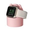 Apple Watch Silicone Charging Holder (No Charger, Pink) - 1