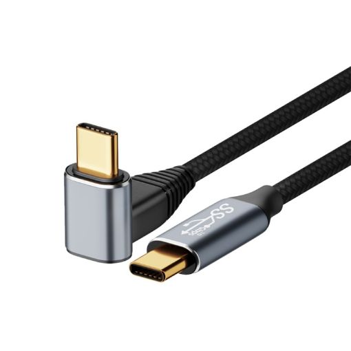 Steam Deck Gen2 100W USB-C Male to Male Curved Cable, 1.5m Length - 1