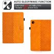 Rhombus Embossed Leather Case for Samsung Galaxy Tab A8 10.5 (Khaki) - 2