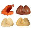 Silicone Double-Sided Triangle Breast Pads, S/A, White Skin, Orange Box - 2