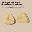 Double-Sided Silicone Triangle Breast Pads, M/B, Brown Skin, Orange Box - 5