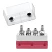 Red 600A Copper Busbar Terminal, Heavy Duty 4 Stud for RV Yacht - 3