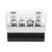 Black 600A RV Yacht Heavy Duty Copper Busbar Terminal 4 Stud Bolt - 2