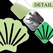 12pcs PEVA Glow-in-the-Dark Anti-Slip Stickers for Stairs & Bathroom - 3