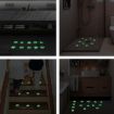 12pcs PEVA Glow-in-the-Dark Anti-Slip Stickers for Stairs & Bathroom - 5