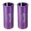 ZTTO 25.4-31.6mm Bicycle Seat Post Conversion Sleeves (2pcs, Purple) - 1