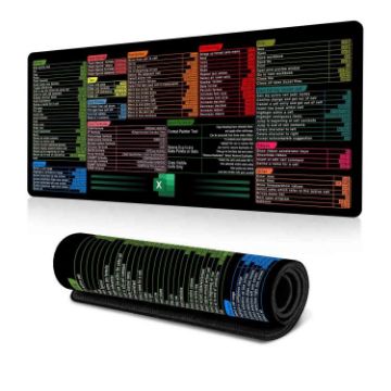 Keyboard Shortcut Mouse Pad 300x700x2mm Non-Slip Office Desk Mat - 1
