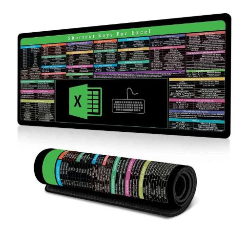 Non-Slip Desk Mat with Computer Commands, 300x700x3mm (No.14) - 1