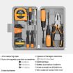 15-Piece Pink Multifunctional Home Hardware Repair Toolbox Set - 2