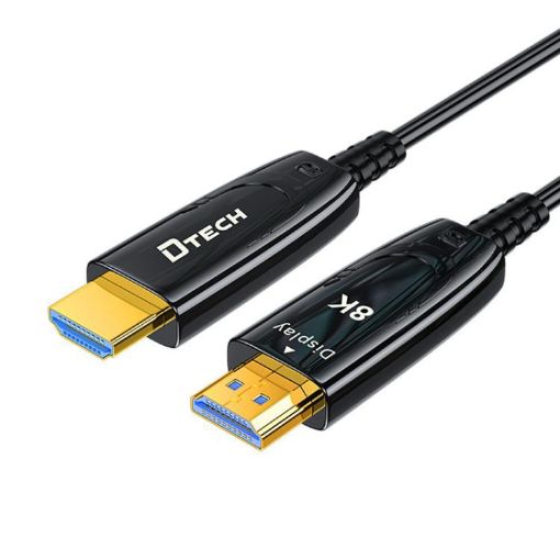DTECH 8K HDMI 2.1 Fiber Optic Cable for PS5, Xbox, Home Theater 3m - 1