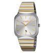 SKMEI 9361 Steel Strap Silver Gold Square Quartz Watch - 1