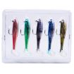 PROBEROS DW6092N12B 5pcs T-Tail Soft Lure Set with Single Hook - 1
