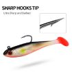 PROBEROS DW6092N12B 5pcs T-Tail Soft Lure Set with Single Hook - 4