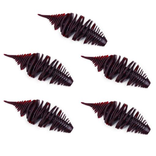 5pcs PROBEROS DW6122 Threaded Pin Tail Lure Bionic Fake Bait - 1