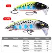 PROBEROS DW623 Bass Warbler Bait, Style B (6.5cm/13g) Minnow Lure - 3