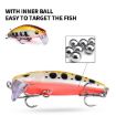 PROBEROS DW623 Minnow Lure for Freshwater Bass, Style D (4.8cm/5g) - 5