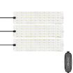 12V LED Panel Plant Growth Light, Three Head, EU Plug - 1