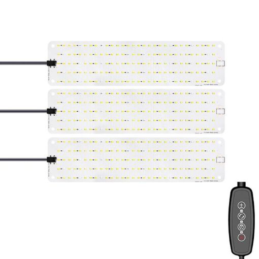 Three Head 12V Sunlight-Like LED Panel Plant Growth Light (AU Plug) - 1