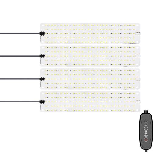 12V LED Plant Growth Light, Sunlight-Like, Four Head, AU Plug - 1