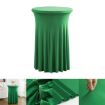 Green 60x110cm Stretch Table Cover for Business Conference Bar - 1
