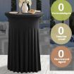 Green 60x110cm Stretch Table Cover for Business Conference Bar - 3