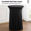 Green 60x110cm Stretch Table Cover for Business Conference Bar - 4